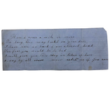 Antique Love Note From May Basket