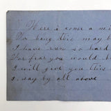 Antique Love Note From May Basket