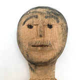 Early Grenfell Mission Carved Wooden Eskimo Doll