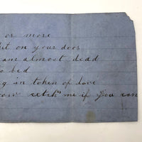 Antique Love Note From May Basket