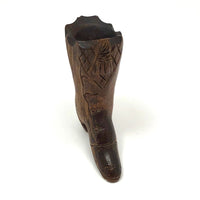 Carved Victorian Boot Match Safe