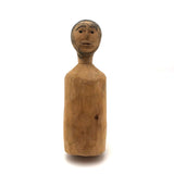 Early Grenfell Mission Carved Wooden Eskimo Doll