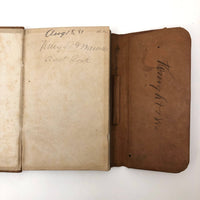 1881 Leather Covered Notebook, Mostly Blank
