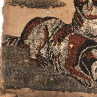 Wonderful Antique Stumpwork Embroidery of Two Dear Dogs
