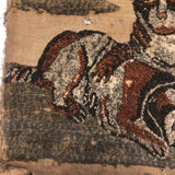 Wonderful Antique Stumpwork Embroidery of Two Dear Dogs