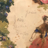 Josie's C. 1850s Victorian Die Cut Valentine in Period Frame, Dayton, Ohio