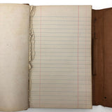 1881 Leather Covered Notebook, Mostly Blank