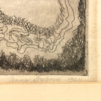 The Host of the Air, 1964 Anne Gregory Signed Etching