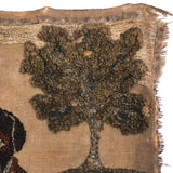 Wonderful Antique Stumpwork Embroidery of Two Dear Dogs