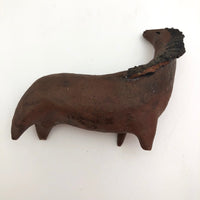 Pottery Horse Sculpture with Great Lines