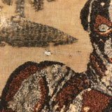 Wonderful Antique Stumpwork Embroidery of Two Dear Dogs
