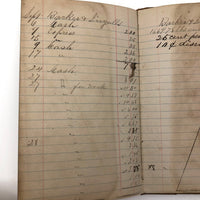 1881 Leather Covered Notebook, Mostly Blank