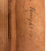 1881 Leather Covered Notebook, Mostly Blank
