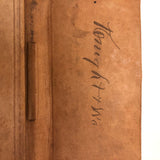1881 Leather Covered Notebook, Mostly Blank