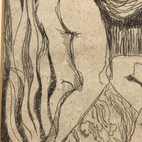 The Host of the Air, 1964 Anne Gregory Signed Etching