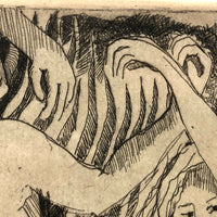 The Host of the Air, 1964 Anne Gregory Signed Etching