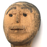 Early Grenfell Mission Carved Wooden Eskimo Doll