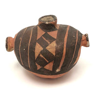 Miniature Native American Pueblo Pottery Canteen, Old