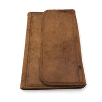 1881 Leather Covered Notebook, Mostly Blank