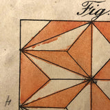 Gorgeous Double Layer Victorian Parquetry Puzzle in Original Box with Hand-colored Design Cards