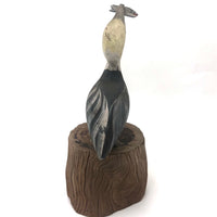 Folk Art Pelican with Fish in Mouth