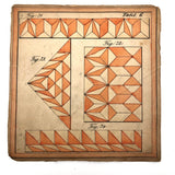 Gorgeous Double Layer Victorian Parquetry Puzzle in Original Box with Hand-colored Design Cards