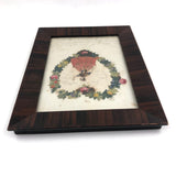 Josie's C. 1850s Victorian Die Cut Valentine in Period Frame, Dayton, Ohio
