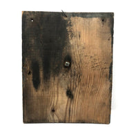 Primitive Old Painted Wooden Clock Face with Moveable Arms