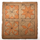 Gorgeous Double Layer Victorian Parquetry Puzzle in Original Box with Hand-colored Design Cards