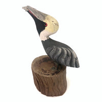 Folk Art Pelican with Fish in Mouth