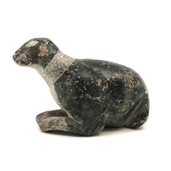 Inuit Soapstone Carving, Presumed A Very Sweet Dog