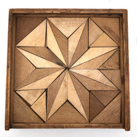 Gorgeous Double Layer Victorian Parquetry Puzzle in Original Box with Hand-colored Design Cards