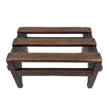 Sweet Old Slatted Stool, with Reinforcements!