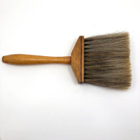 Antique Horsehair Paintbrush with Threaded Handle and Gorgeous Patina