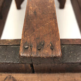 Sweet Old Slatted Stool, with Reinforcements!