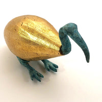 Golden Ibis with Bronze Head and Feet