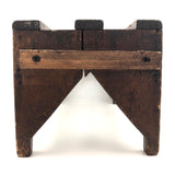 Sweet Old Slatted Stool, with Reinforcements!