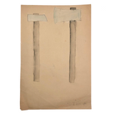 SOLD (for KA) Arthur Tilo Art, Two Axes, Childhood Drawing, Berlin, WW2 Era