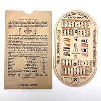 U.S. Service Issue Pocket Signal Disk for Semaphore and Morse Code Practice