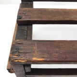 Sweet Old Slatted Stool, with Reinforcements!