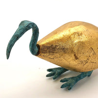 Golden Ibis with Bronze Head and Feet