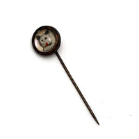 Essex Crystal Style White Cat Stick Pin