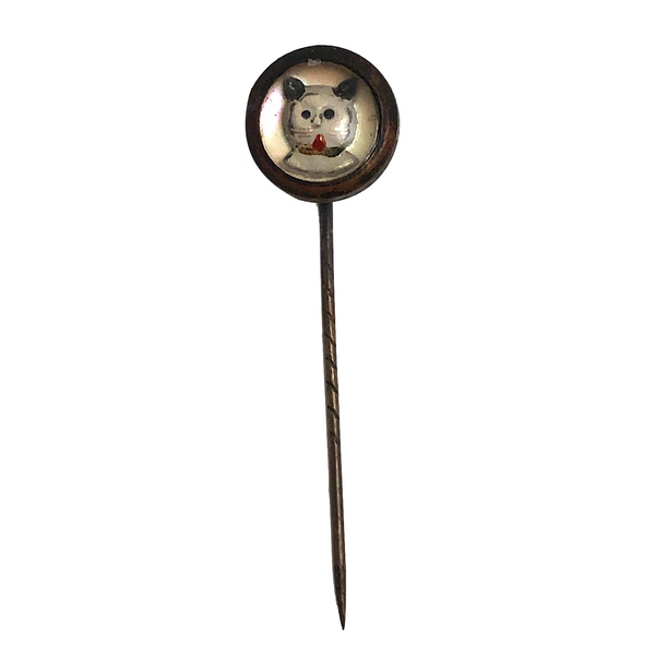 Essex Crystal Style White Cat Stick Pin