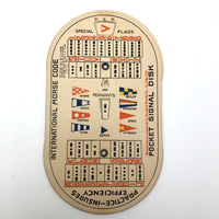 U.S. Service Issue Pocket Signal Disk for Semaphore and Morse Code Practice