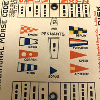 U.S. Service Issue Pocket Signal Disk for Semaphore and Morse Code Practice