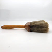 Antique Horsehair Paintbrush with Threaded Handle and Gorgeous Patina