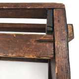 Sweet Old Slatted Stool, with Reinforcements!