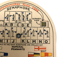 U.S. Service Issue Pocket Signal Disk for Semaphore and Morse Code Practice