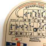 U.S. Service Issue Pocket Signal Disk for Semaphore and Morse Code Practice