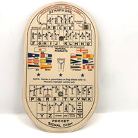 U.S. Service Issue Pocket Signal Disk for Semaphore and Morse Code Practice